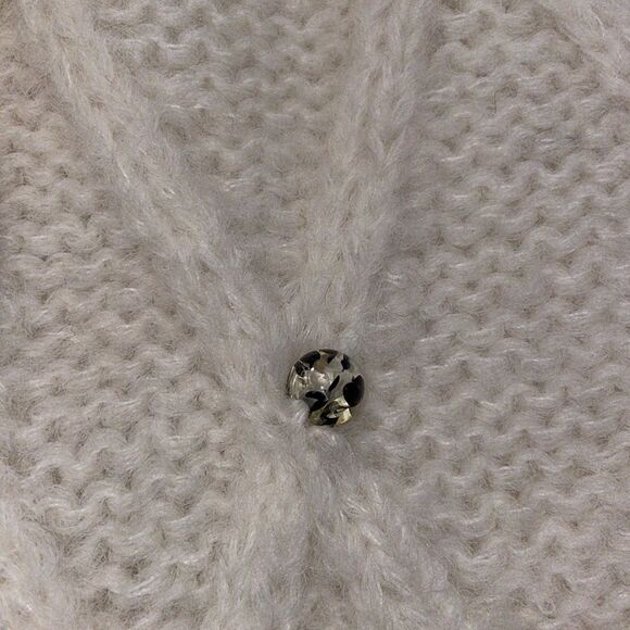 NWT 478.00- ELEVEN SIX ZARIA SWEATER IVORY W/BEADS XS/S OVERSIZED CROP HAND KNIT - Picture 13 of 13